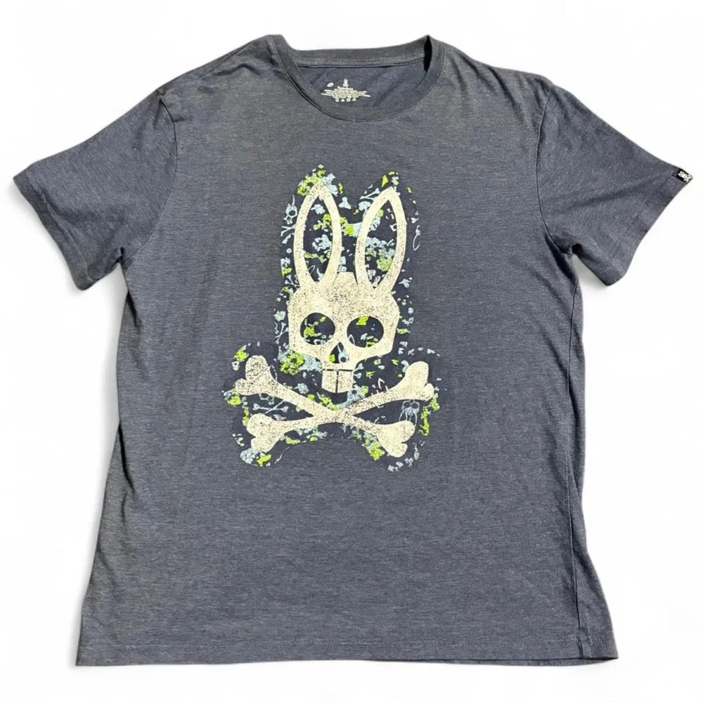 Psycho Bunny Graphic T-Shirt – Blue (Size Medium) - Picture 1 of 6